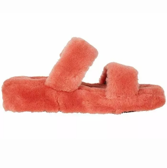 Women's UGG FUZZ Sheepskin Slipper Slides Mariposa - Picture 3 of 8